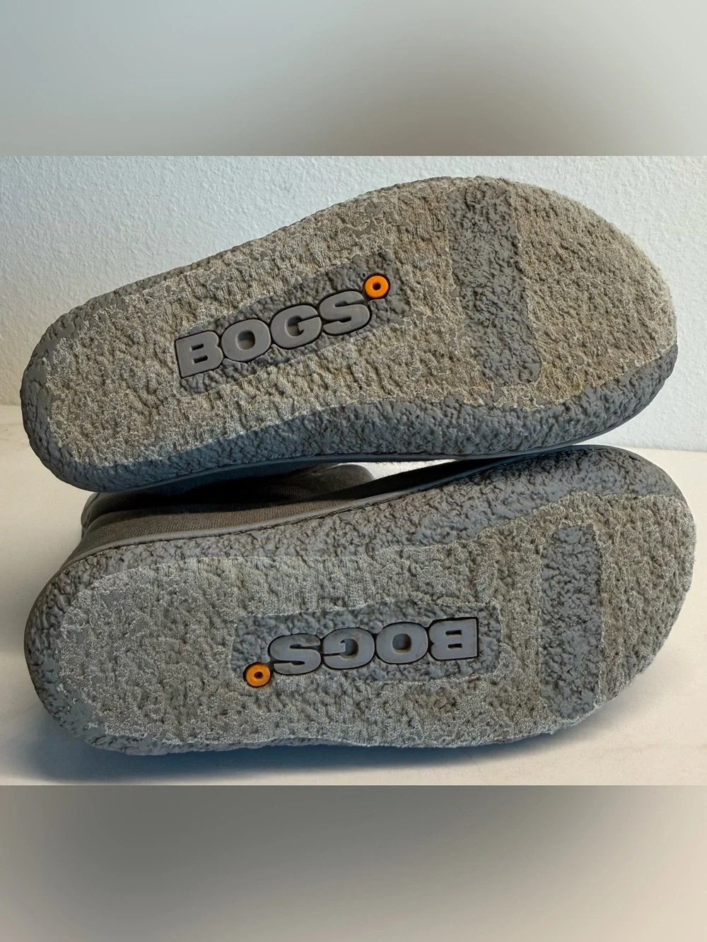 BOGS Baby Winter Boots Gray Faux Fur Kids Size 9